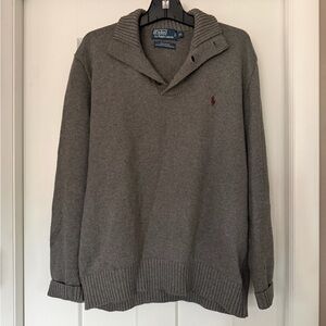 Ralph Lauren V-Neck Sweater in Gray